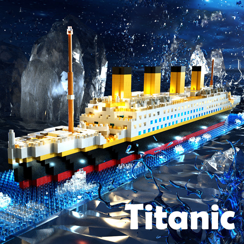 Model Kit Titanic - 1559 Pieces, Titanic Building Block Toy