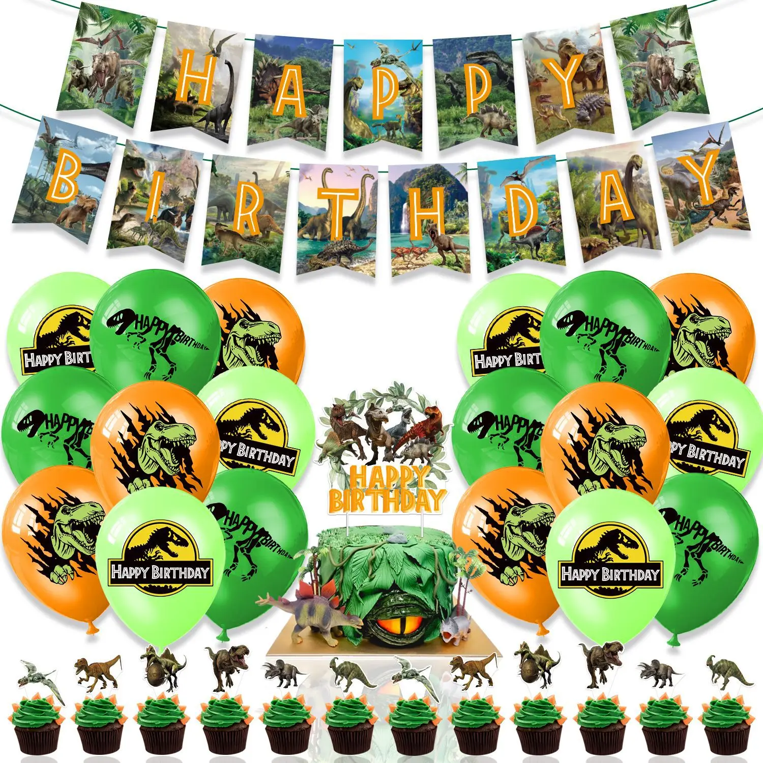 Model Kit Dinosaur Bandai - Cartoon Dinosaur Theme DIY Balloons Party