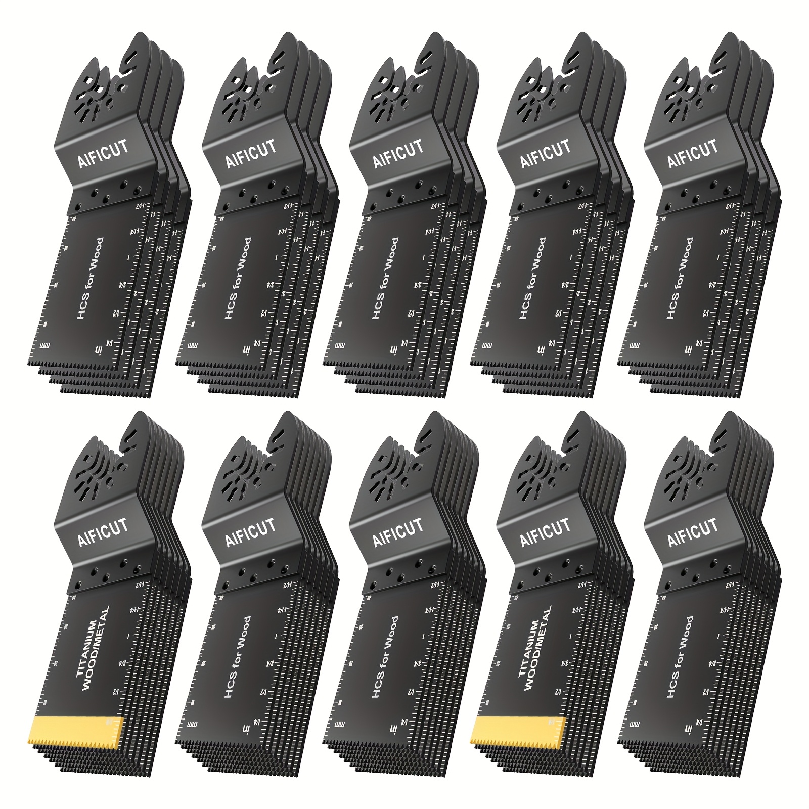 Model Kit Tool - AIFICUT 55pcs Oscillating Saw Blades, Universal