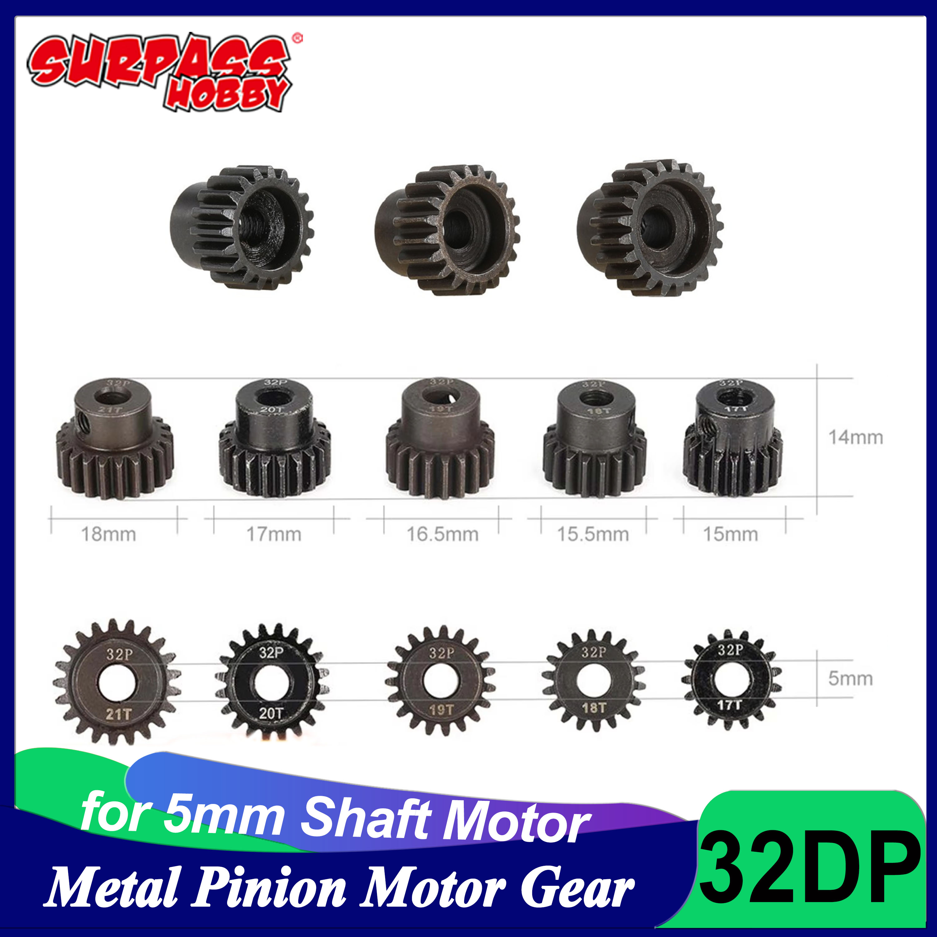 Model Kit Tamiya - 32DP 5mm 13T 14T 15T 16T