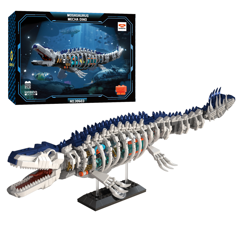 Model Kit Dinosaur Bandai - mecha dino Mosasaurus dinosaurs building blocks