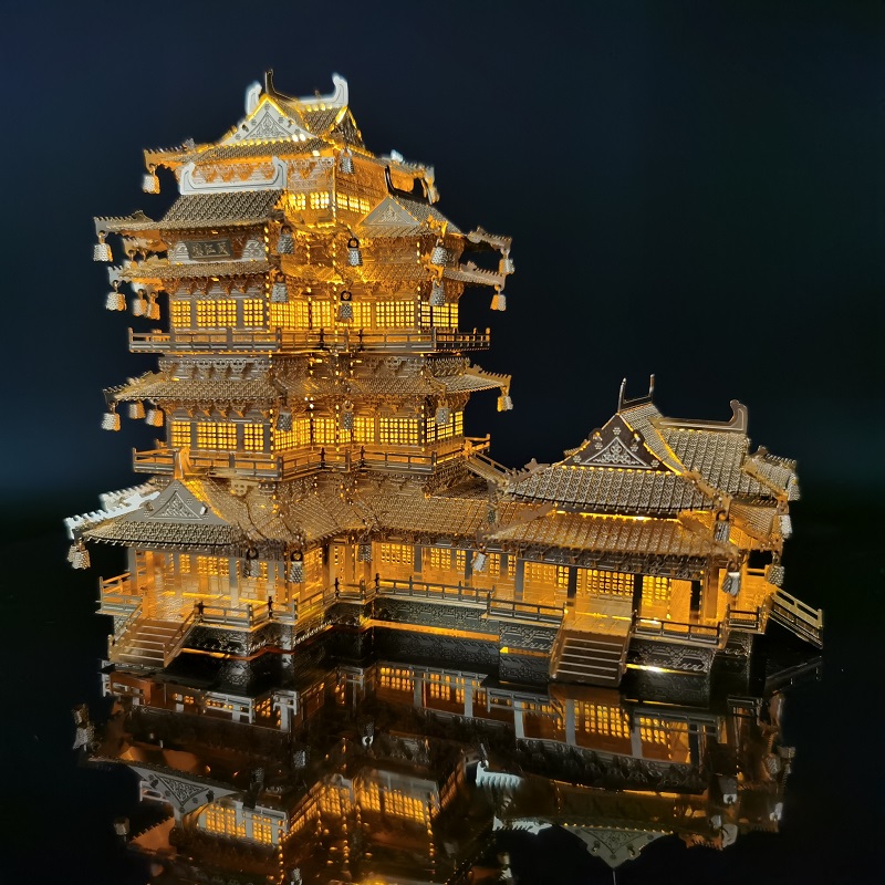 Model Kit Titanic - Architecture 3D Metal Puzzle Yuejiang Tower