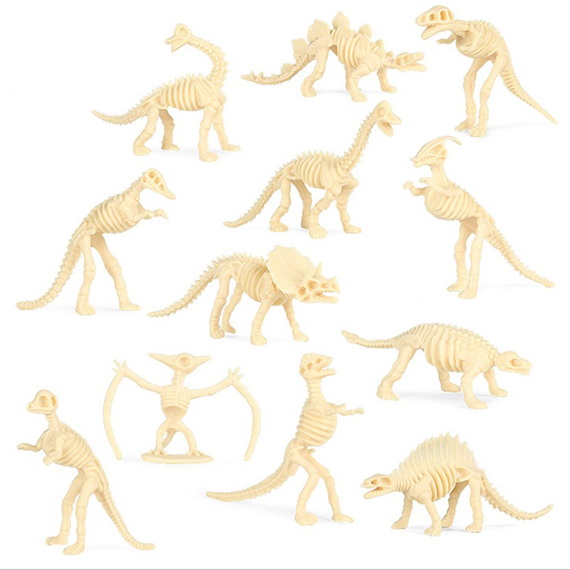 Model Kit Dinosaur Bandai - New 12pcs Dinosaur Toys Fossil Skeleton