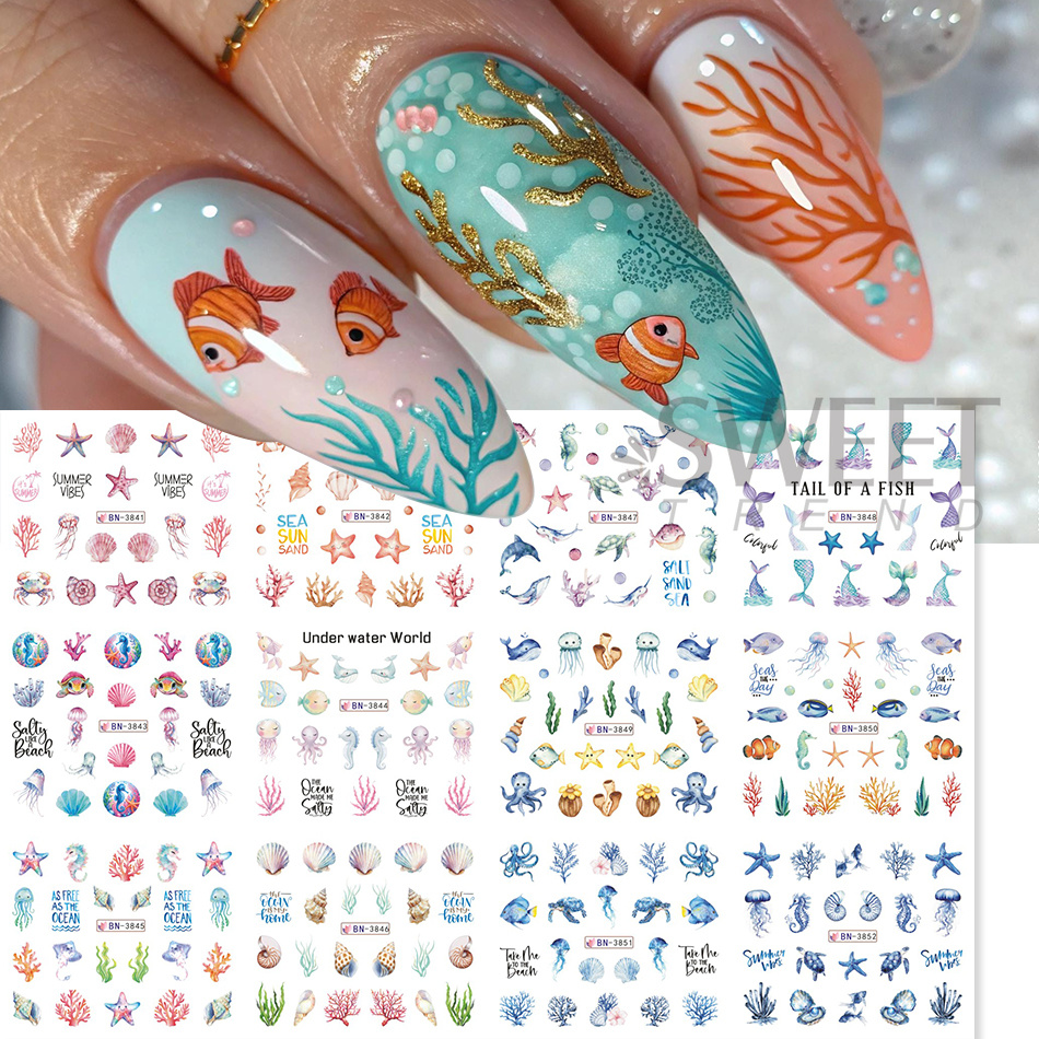 12 Designs Summer Ocean Theme  - Waterslide Decal Paper recensie en prijs