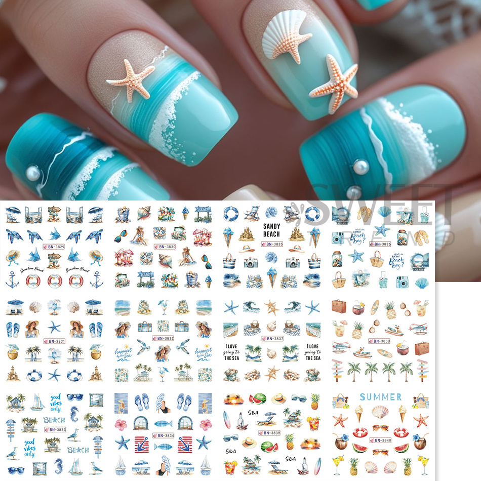 12 Designs Summer Ocean Theme  - Waterslide Decal Paper recensie en prijs