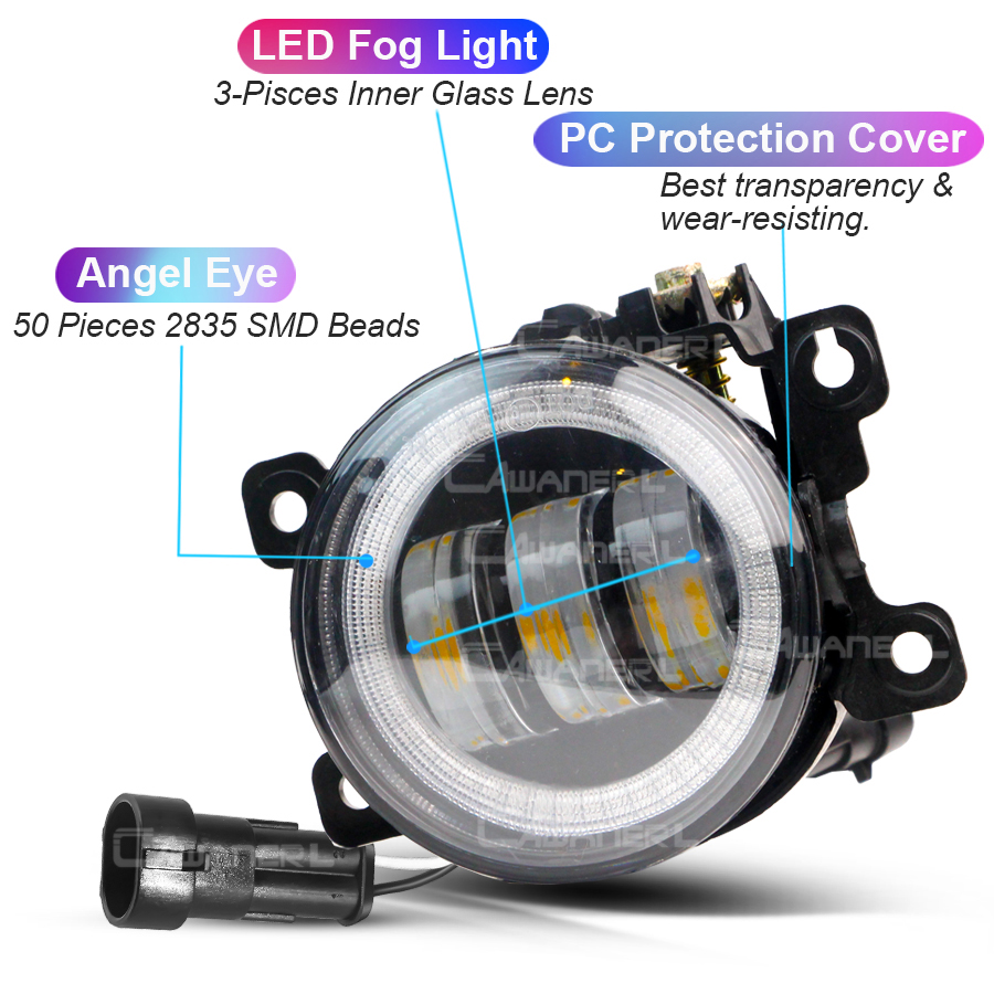 2 Pieces Angel Eye LED Fog Lig - Model Kit Land Rover recensie en prijs