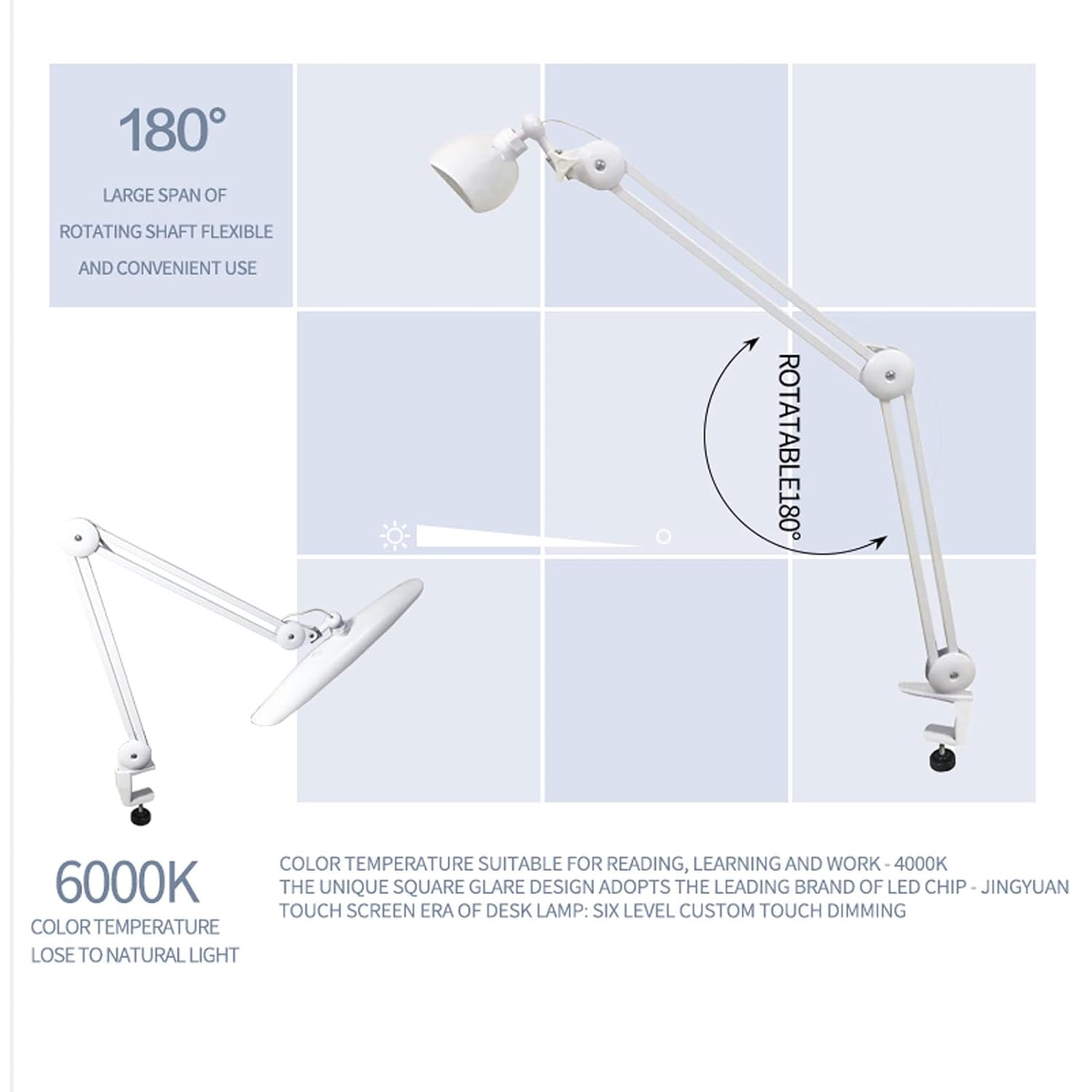 24W LED Desk Lamp with Clam 19 - Model Kit Land Rover recensie en prijs