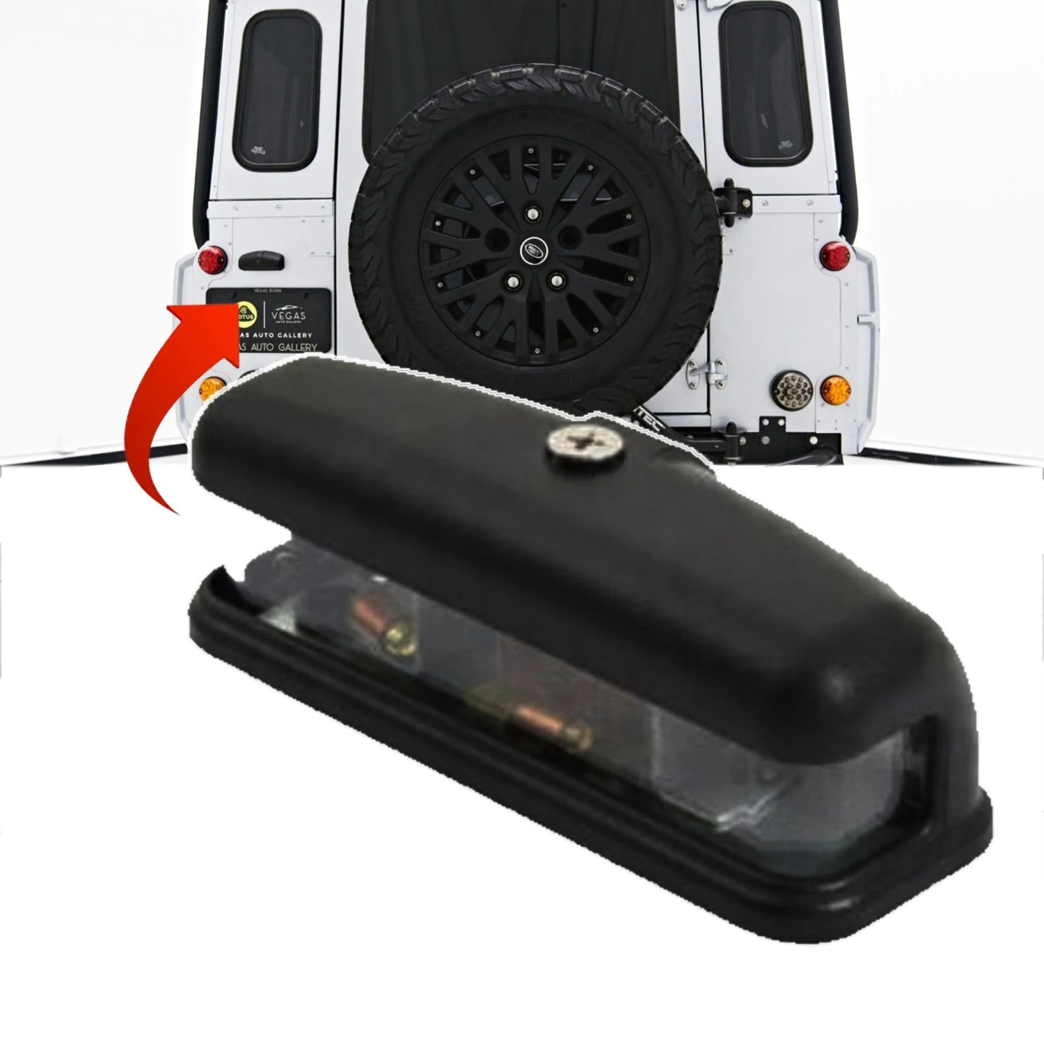 Rear License Number Lamp Plate - Model Kit Land Rover recensie en prijs