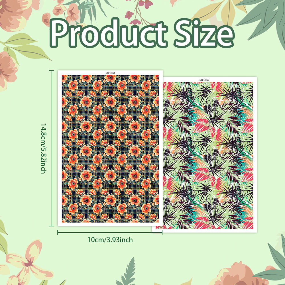 Tropical Hibiscus & Palm Leaf  - Waterslide Decal Paper recensie en prijs