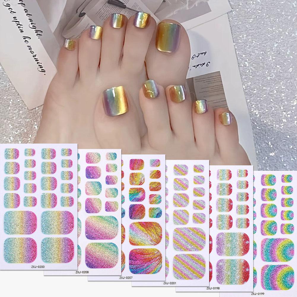 Rainbow Glitter Toe Nail Stick - Waterslide Decal Paper recensie en prijs