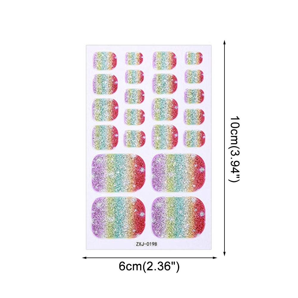 Rainbow Glitter Toe Nail Stick - Waterslide Decal Paper recensie en prijs