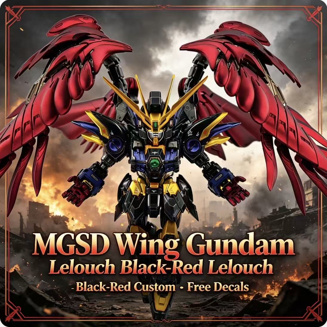 MGSD Wing Lelouch Color Scheme - Model Kit Gundam Wing recensie en prijs
