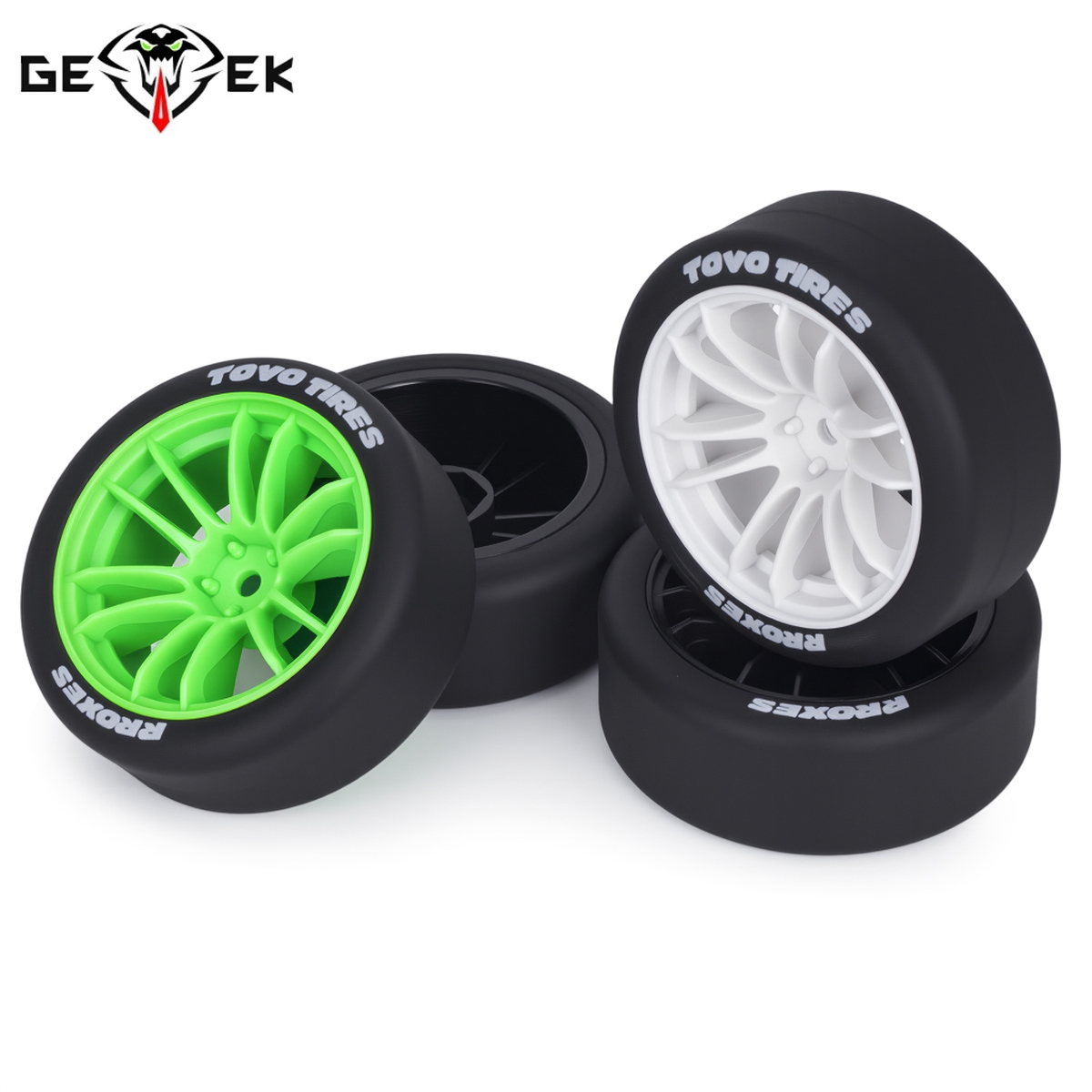 4Pcs Hard Drift Tires Wheel Ty - Model Kit Tamiya recensie en prijs