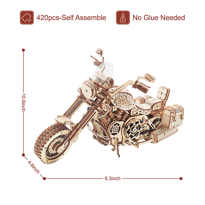 Robotime Motorcycle Puzzle 3D  - Model Kit Motor Nuclear recensie en prijs