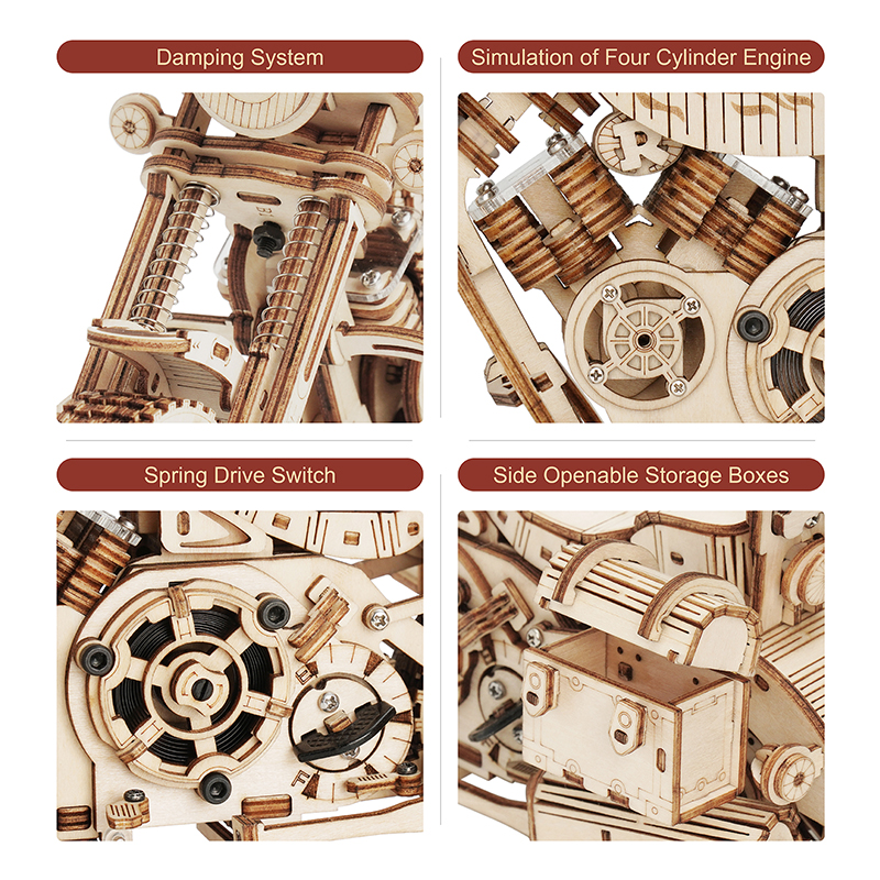 Robotime Motorcycle Puzzle 3D  - Model Kit Motor Nuclear recensie en prijs