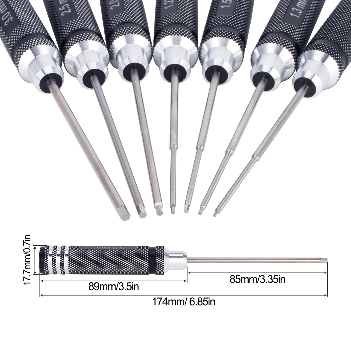 7 IN 1 Steel Hex Screwdriver S - Model Kit Tool recensie en prijs
