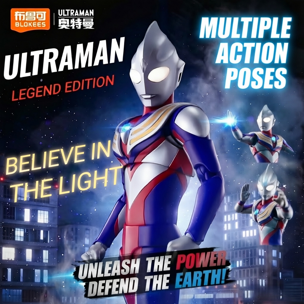 Blokees New Ultraman Tiga Lege - Model Kit Ultraman Tiga recensie en prijs