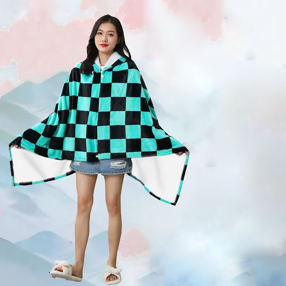 Anime Flannel Blanket Hoodie S - Model Kit Demon Slayer recensie en prijs