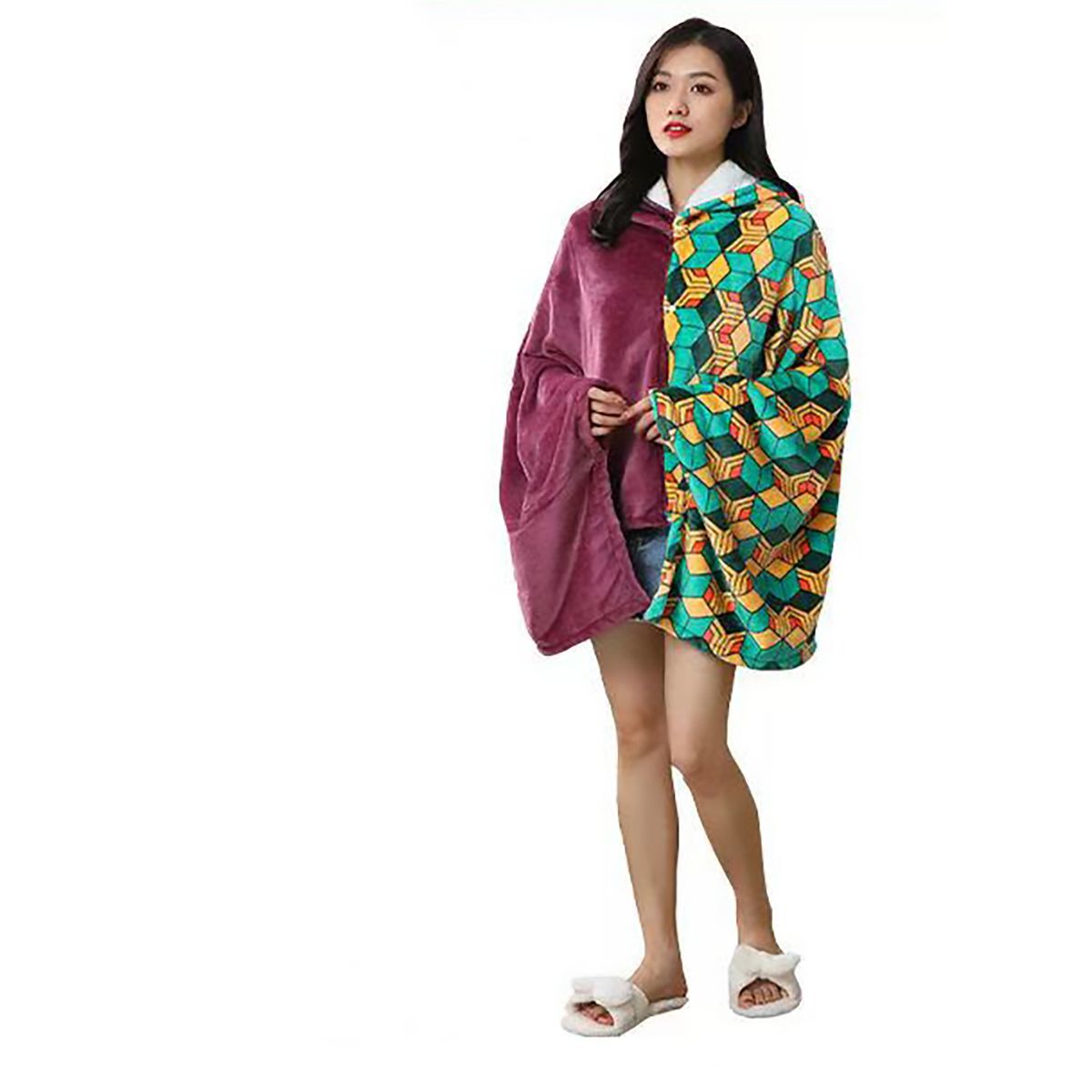 Anime Flannel Blanket Hoodie S - Model Kit Demon Slayer recensie en prijs