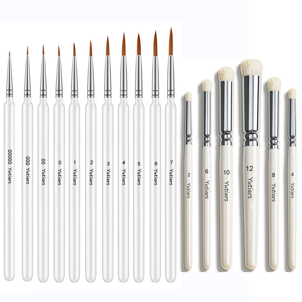 17Pcs Miniature Paint Brush Se - Model Kit Paint Set recensie en prijs