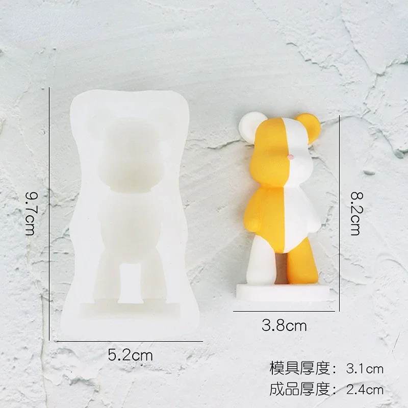 3D Cartoon Bear Candle Silicon - Model Kit Cement recensie en prijs