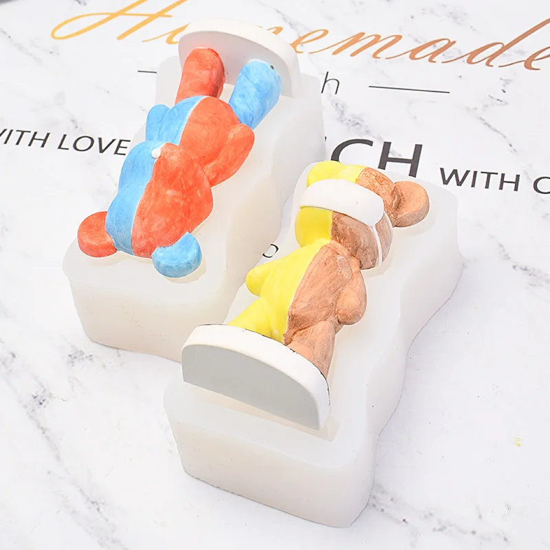 3D Cartoon Bear Candle Silicon - Model Kit Cement recensie en prijs
