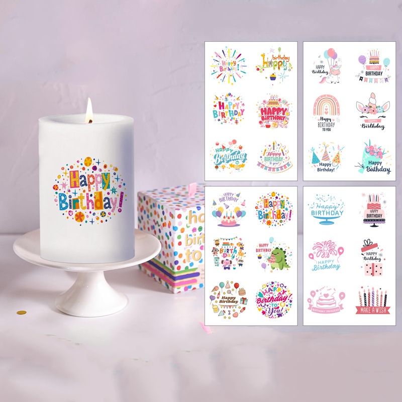 Birthday Candle Stickers Water - Waterslide Decal Paper recensie en prijs