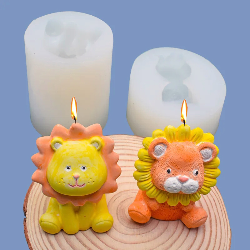 Cute Lion Silicone Candle Mold - Model Kit Cement recensie en prijs