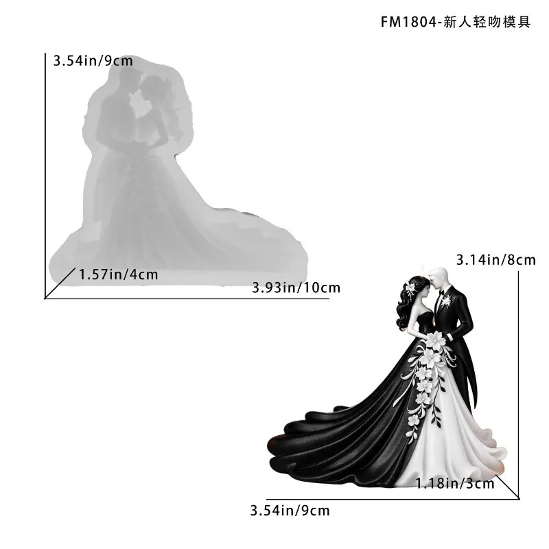 Newlywed Couple Wedding Dress  - Model Kit Cement recensie en prijs