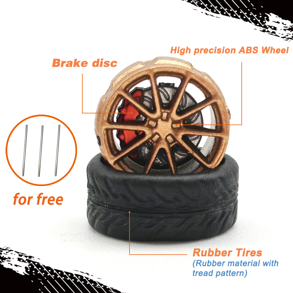 1/64 Model Car Wheels Tires 8  - Model Kit Cars recensie en prijs