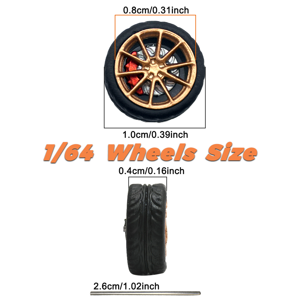 1/64 Model Car Wheels Tires 8  - Model Kit Cars recensie en prijs
