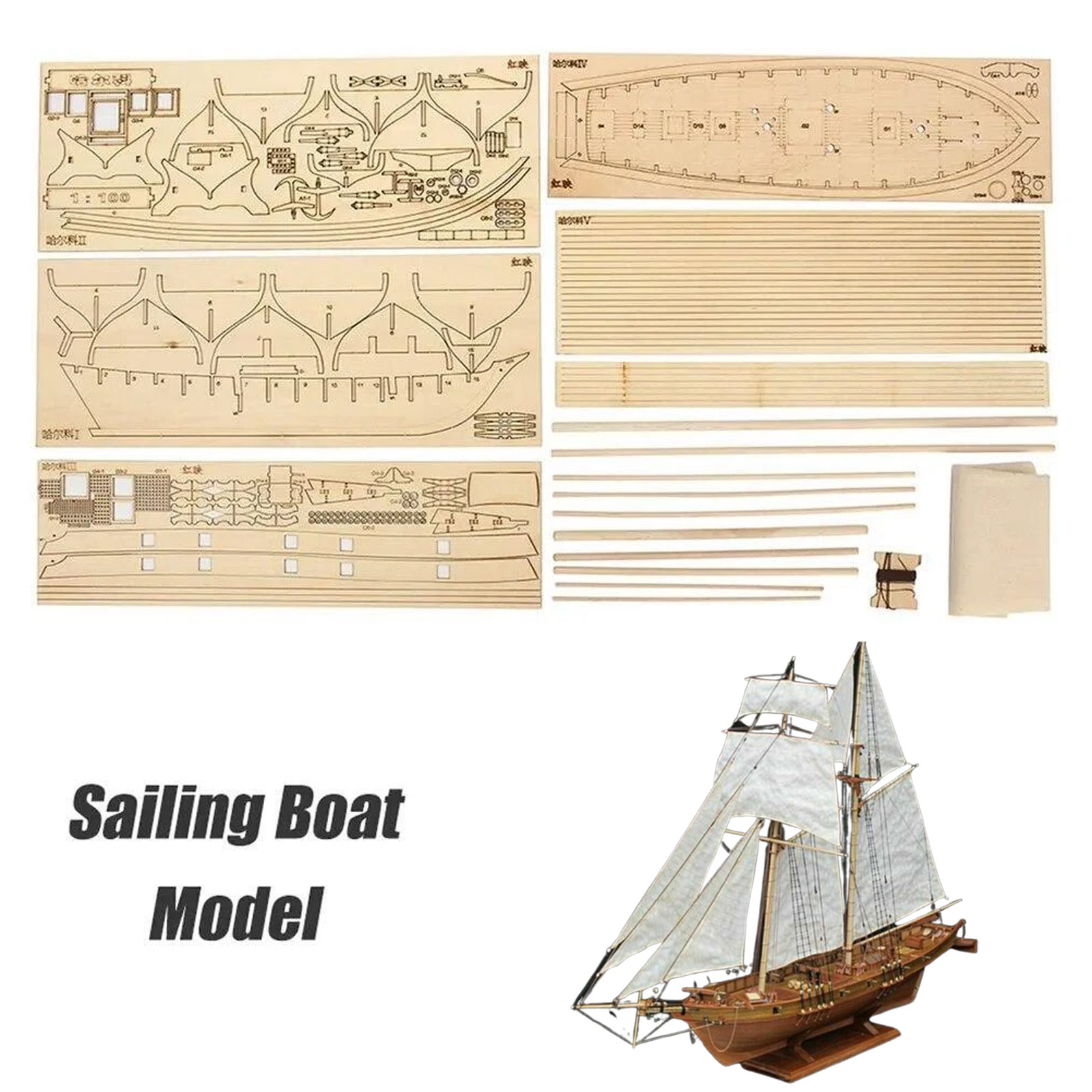 【Halcon Sailboat Wooden Model  - Model Kit Land Rover recensie en prijs