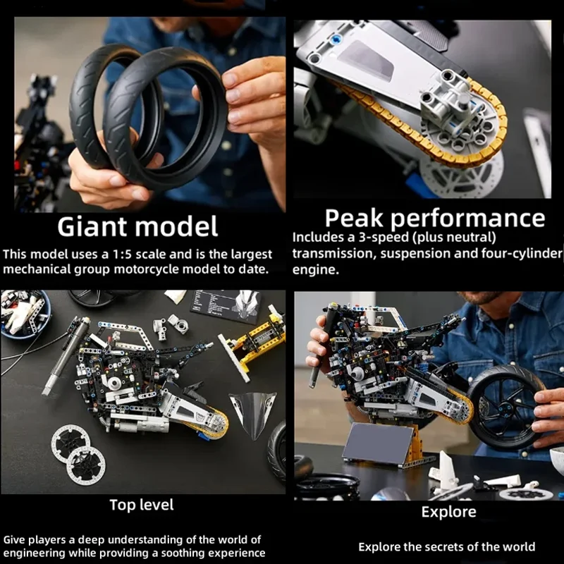 New 1920pcs Car Toy Motorcycle - Model Kit Motor Nuclear recensie en prijs