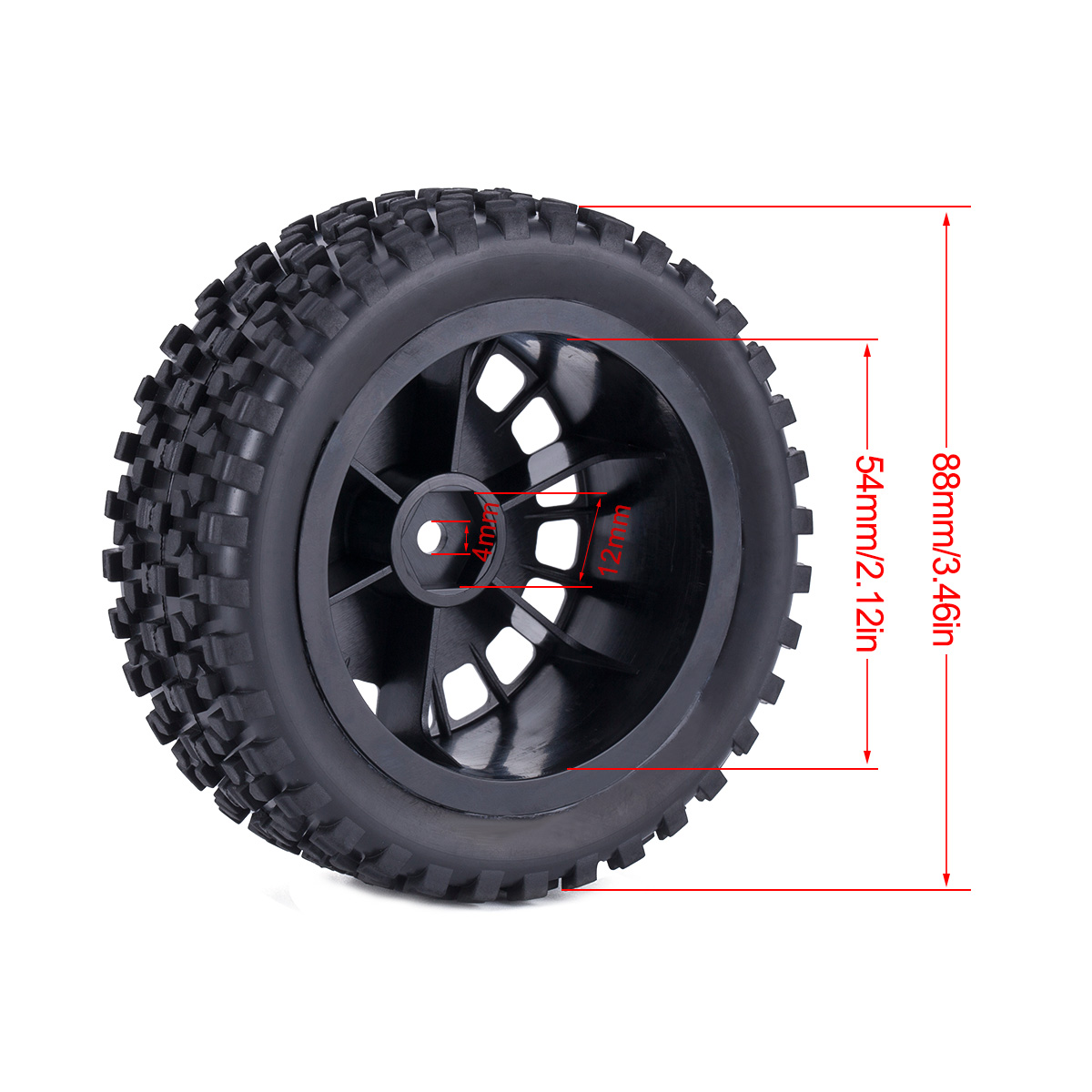 Rc Rally Tires for 1/10 Wltoys - Model Kit Tamiya recensie en prijs