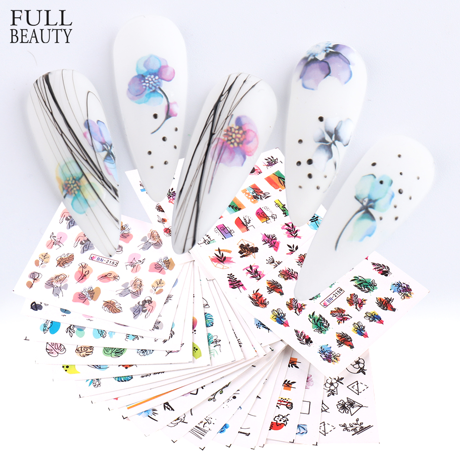 24pcs / Set Spring Summer nail - Waterslide Decal Paper recensie en prijs