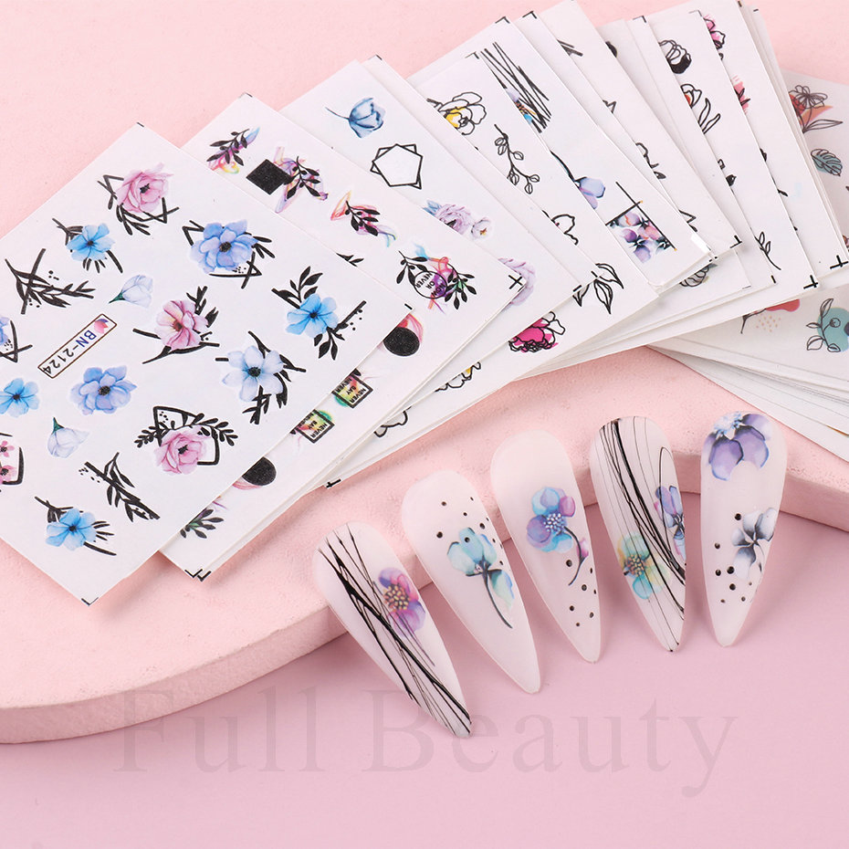 24pcs / Set Spring Summer nail - Waterslide Decal Paper recensie en prijs