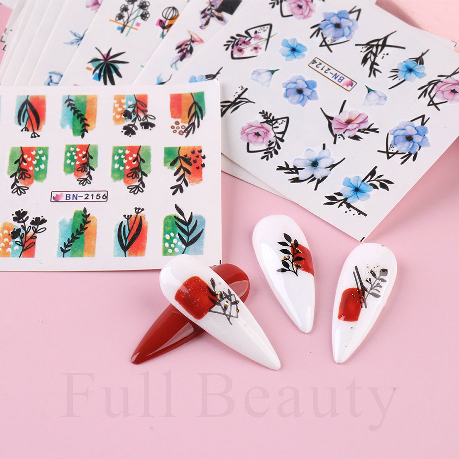 24pcs / Set Spring Summer nail - Waterslide Decal Paper recensie en prijs