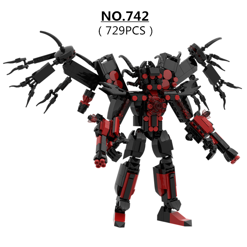 729pcs/set Skibidi Toilet Man  - Model Kit Titanic recensie en prijs